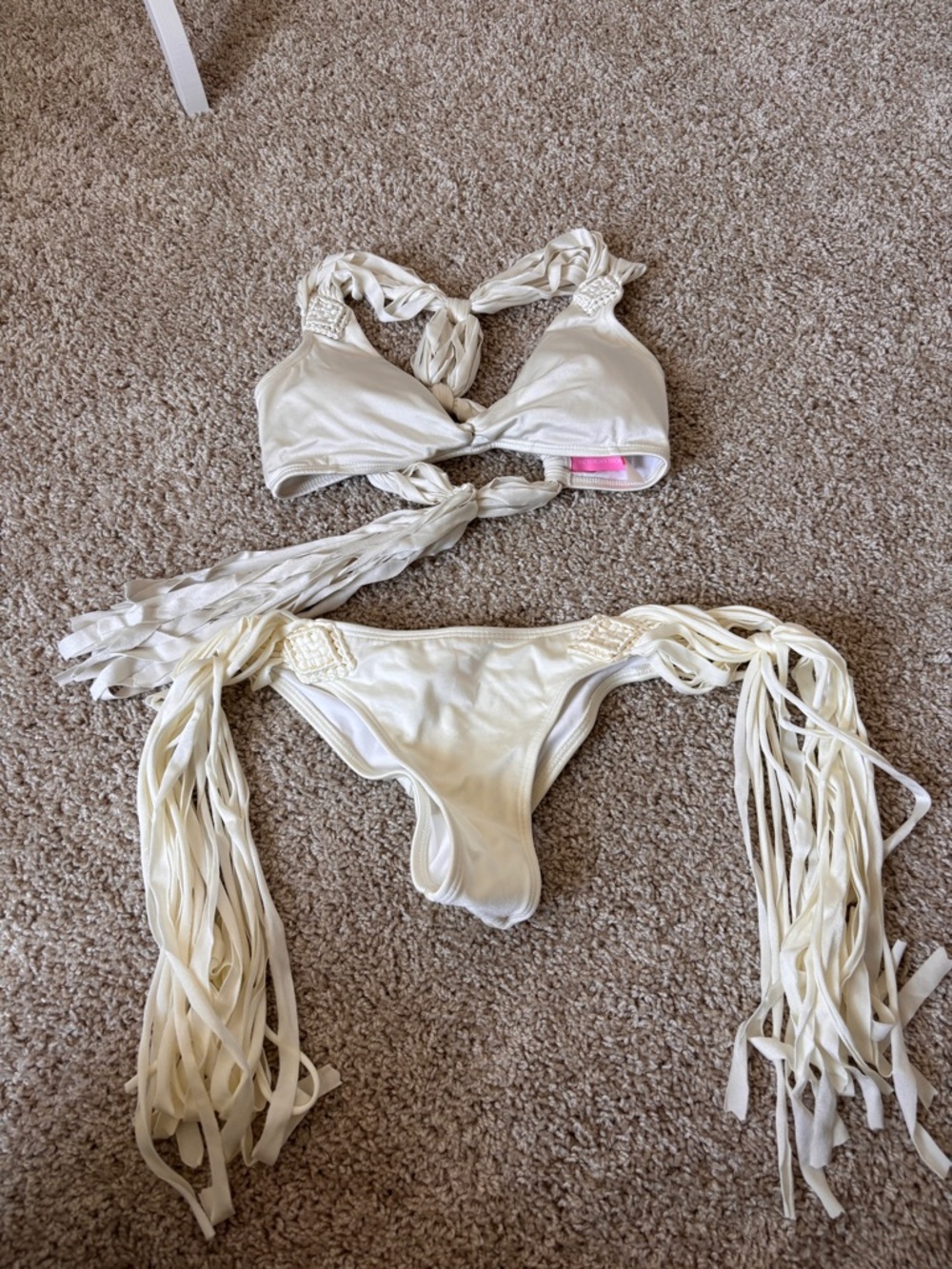 Victoria's Secret Fringe BoHo Bikini Set sz Medium - Picture 2 of 6